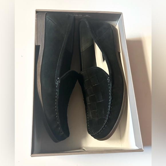 Franco Sarto Marah Black Suede Loafers Size 8M New in Box - Picture 5 of 8
